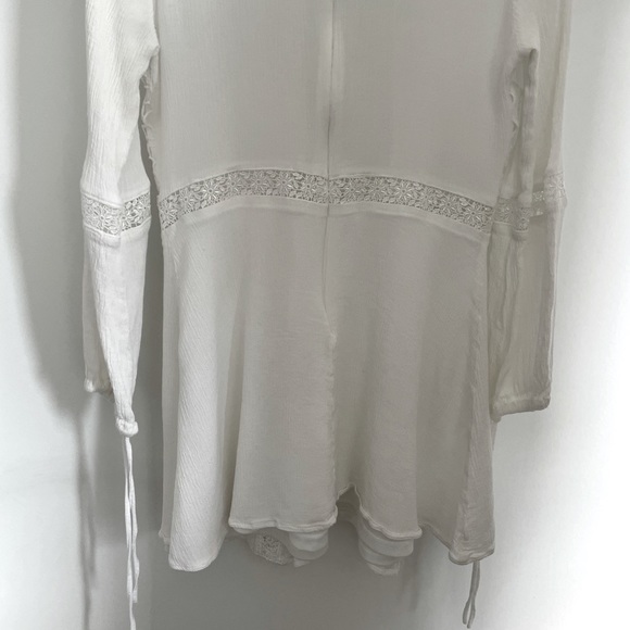 Windsor Store White Lace Tunic ☁️ size L - Picture 10 of 11
